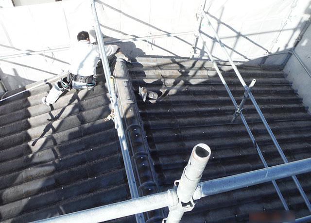 立平葺き替え工事の流れ 